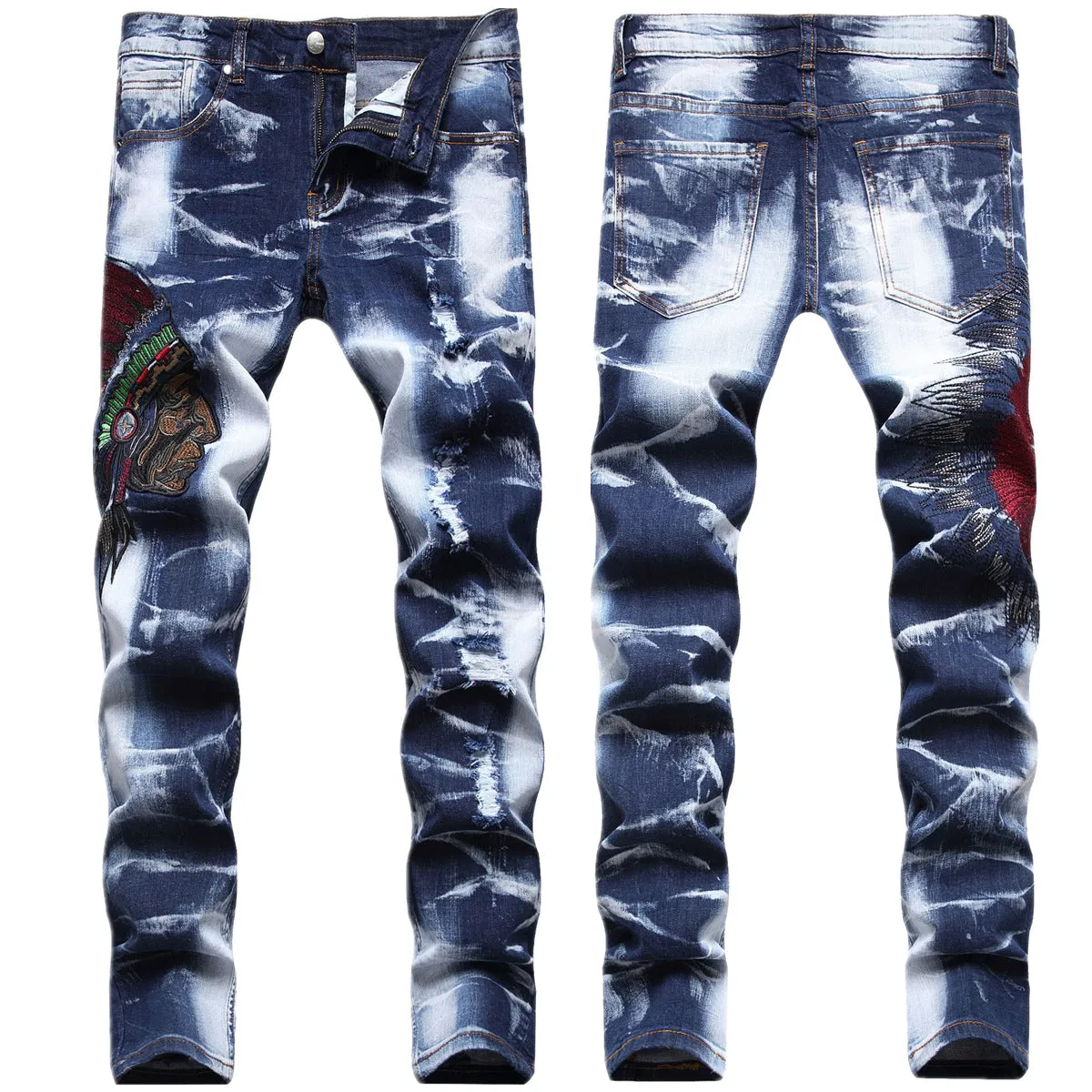 2023 ladies jeans ripped long flare pants boyfriend jeans for women stylish denim trousers