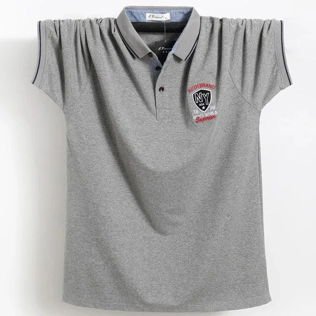 5XL Purple Polo - Badge Business Office Shirt
