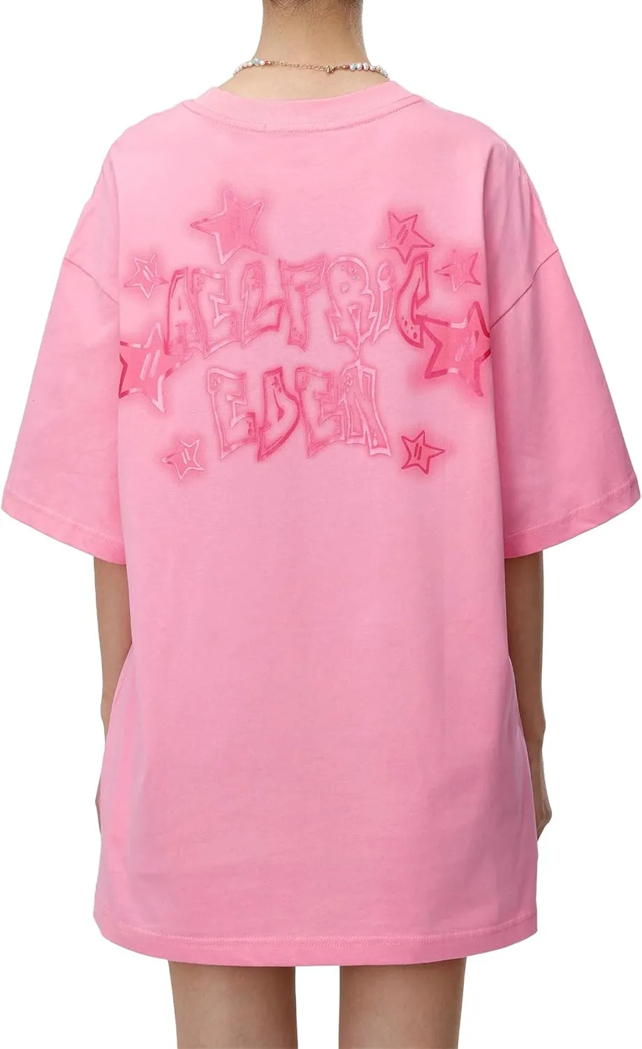Aelfric Eden Women's Graphic Tees Oversized Tshirts Unisex Vintage Cartoon Print Streetwear Summer Tops Casual