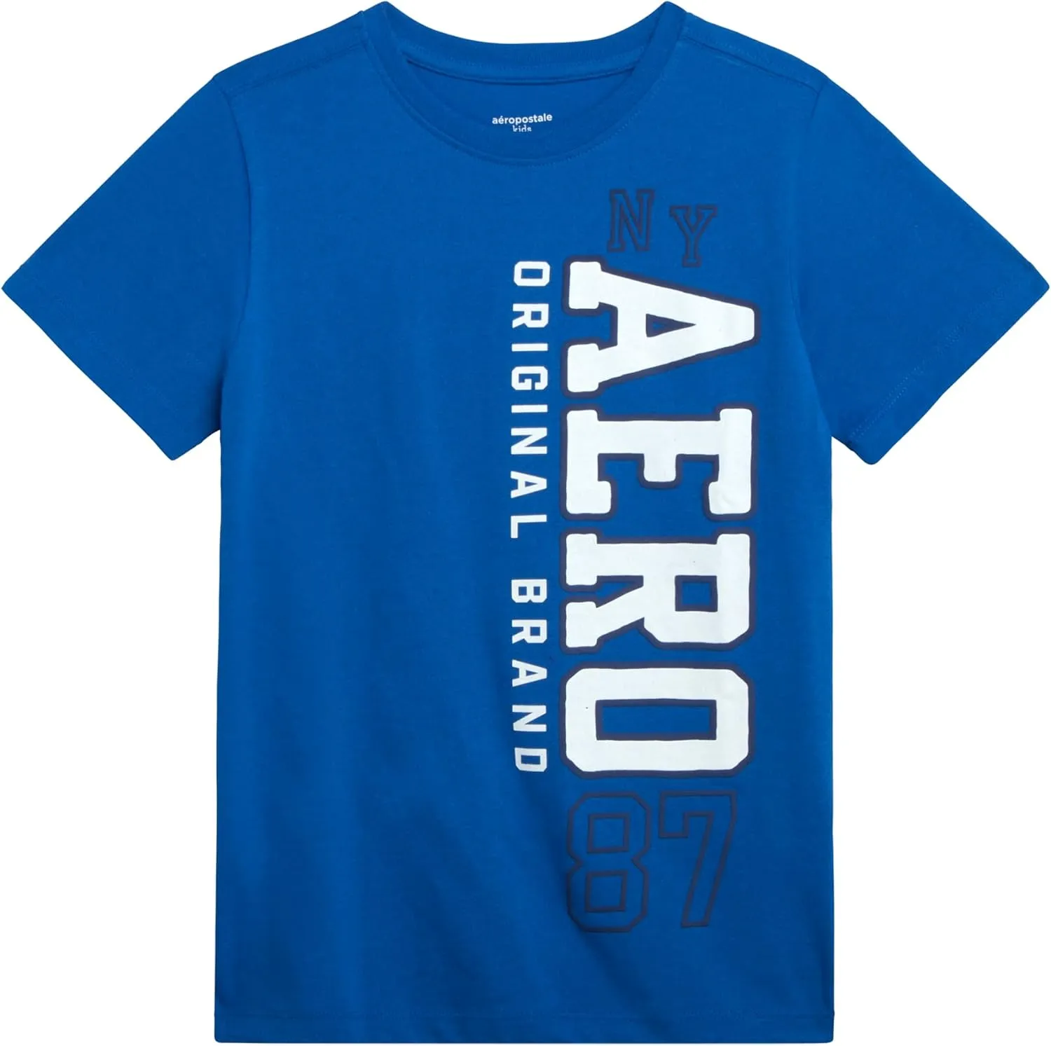 AEROPOSTALE Boys Graphic Tees - Crewneck Pullover Short Sleeve Shirt Casual Tops Kids Youth Graphic Tee for Boys (Size: 8-16)