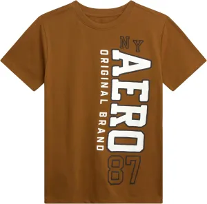 AEROPOSTALE Boys Graphic Tees - Crewneck Pullover Short Sleeve Shirt Casual Tops Kids Youth Graphic Tee for Boys (Size: 8-16)