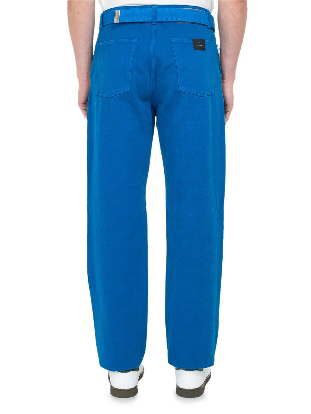 AMI Belted Loose-Fit Jeans