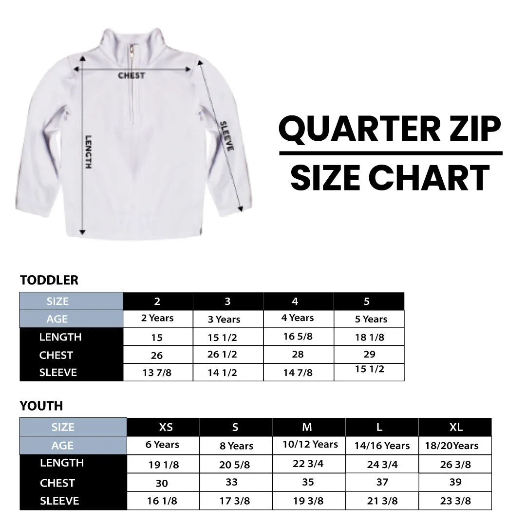 App State Mountaineers Game Day Solid Gold Quarter Zip Pullover Sweatshirt for Toddlers and Youth