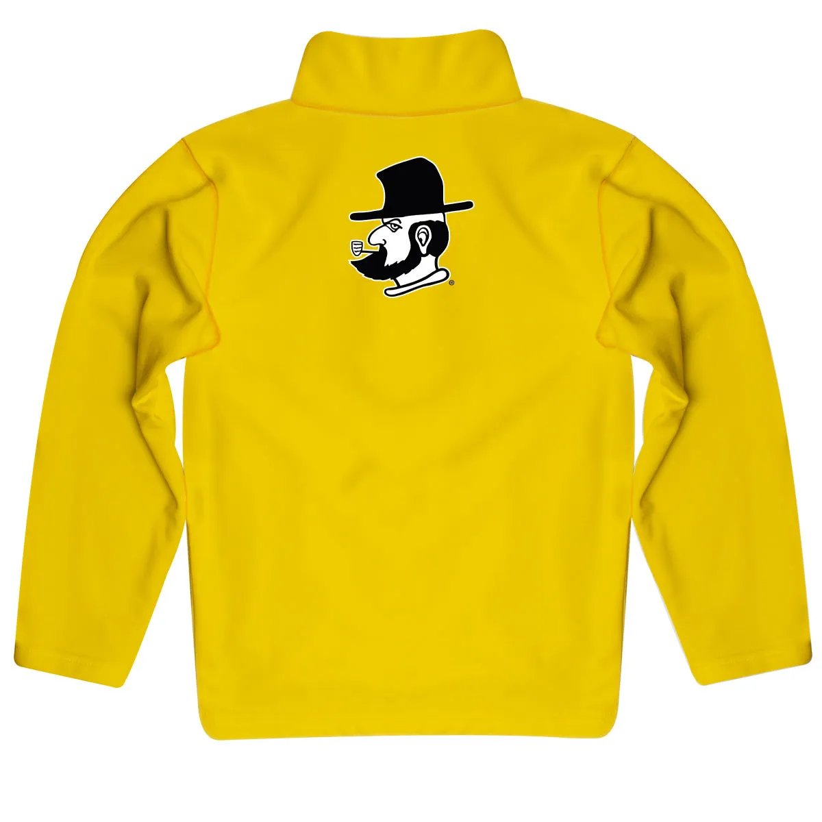 App State Mountaineers Game Day Solid Gold Quarter Zip Pullover Sweatshirt for Toddlers and Youth