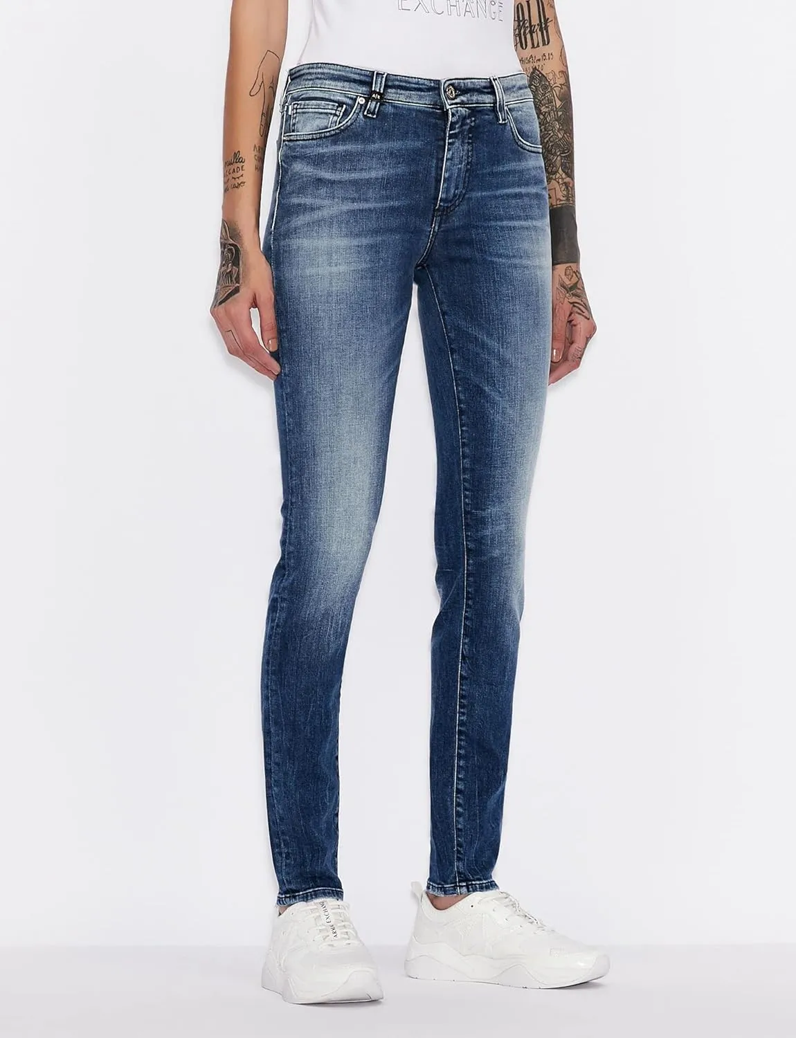 Armani Exchange Women's Classic Denim Skinny Jeans