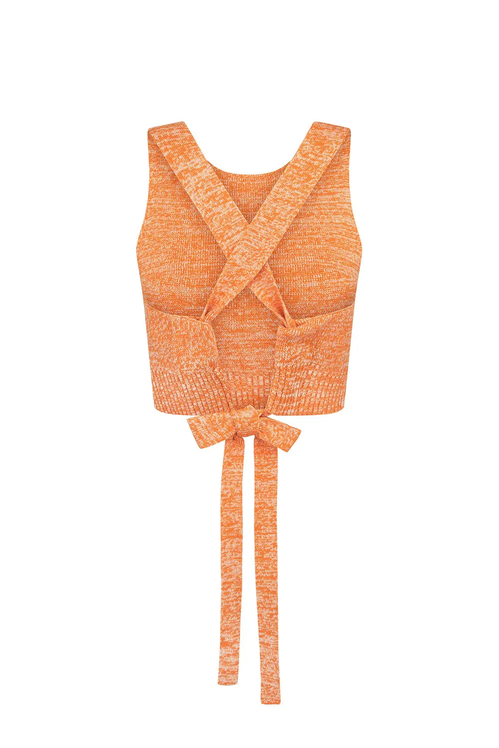 Arnhem Resort Koa Knit Top in Papaya