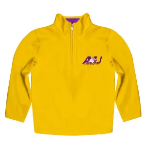 Ashland Eagles AU Game Day Solid Gold Quarter Zip Pullover Sweatshirt for Toddlers and Youth