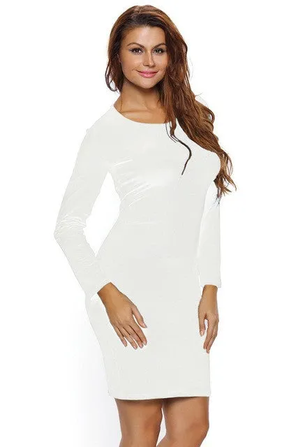 Backless Lace up Bodycon Dress