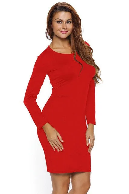 Backless Lace up Bodycon Dress