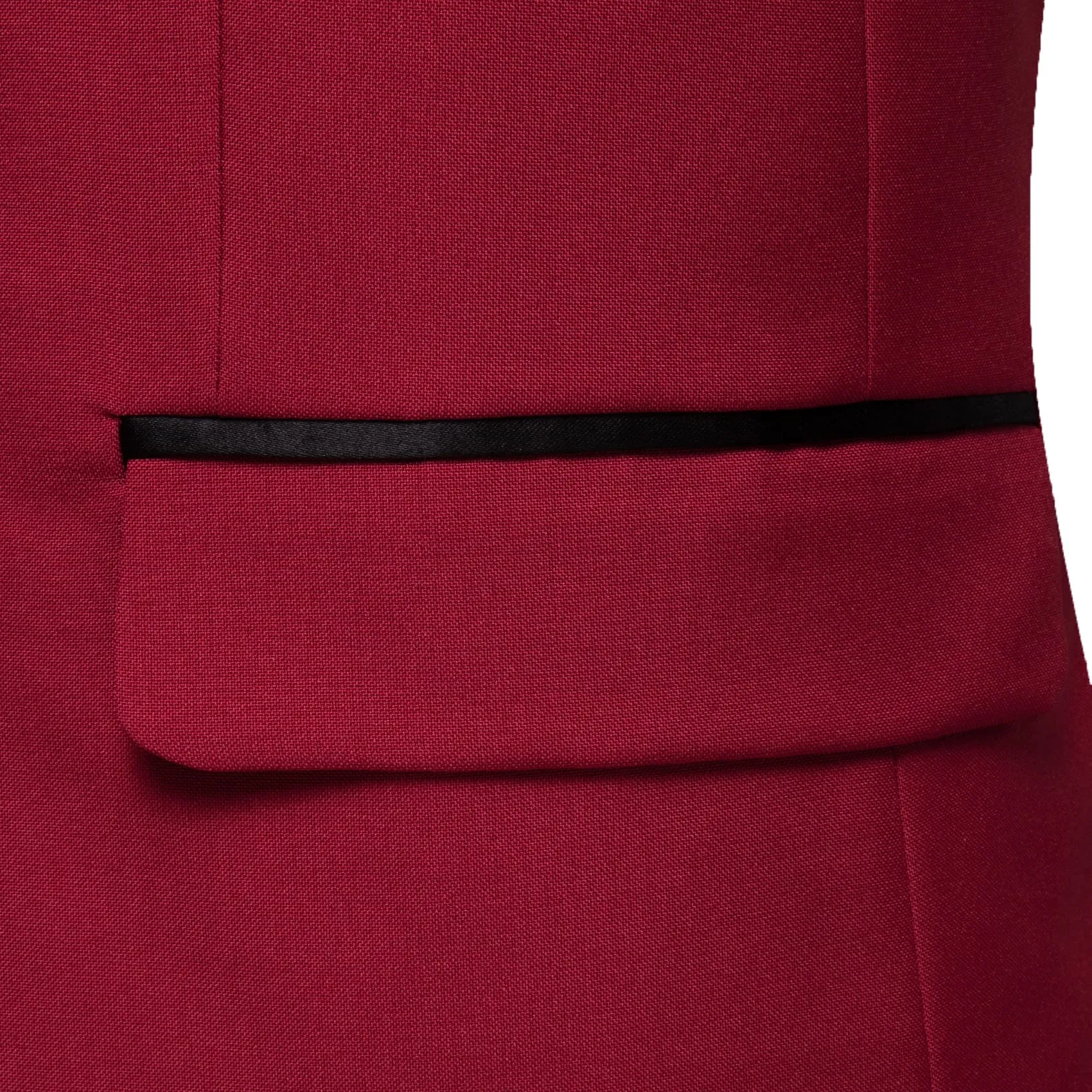 Barry Wang Men's Burgundy Top Black Shawl Lapel Wedding Suit Blazer