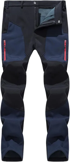 Bidobibo Mens Fleece Pants with Pockets Straight Leg Joggers Sherpa Lined Pants for Men Plus Size Thermal Warm Sweatpants