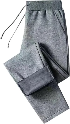 BIFUTON Fleece Lined Pants Men,Men's Thick Winter Pants Heavyweight Warm Sherpa Lined Athletic Jogger Sweatpants with Pockets