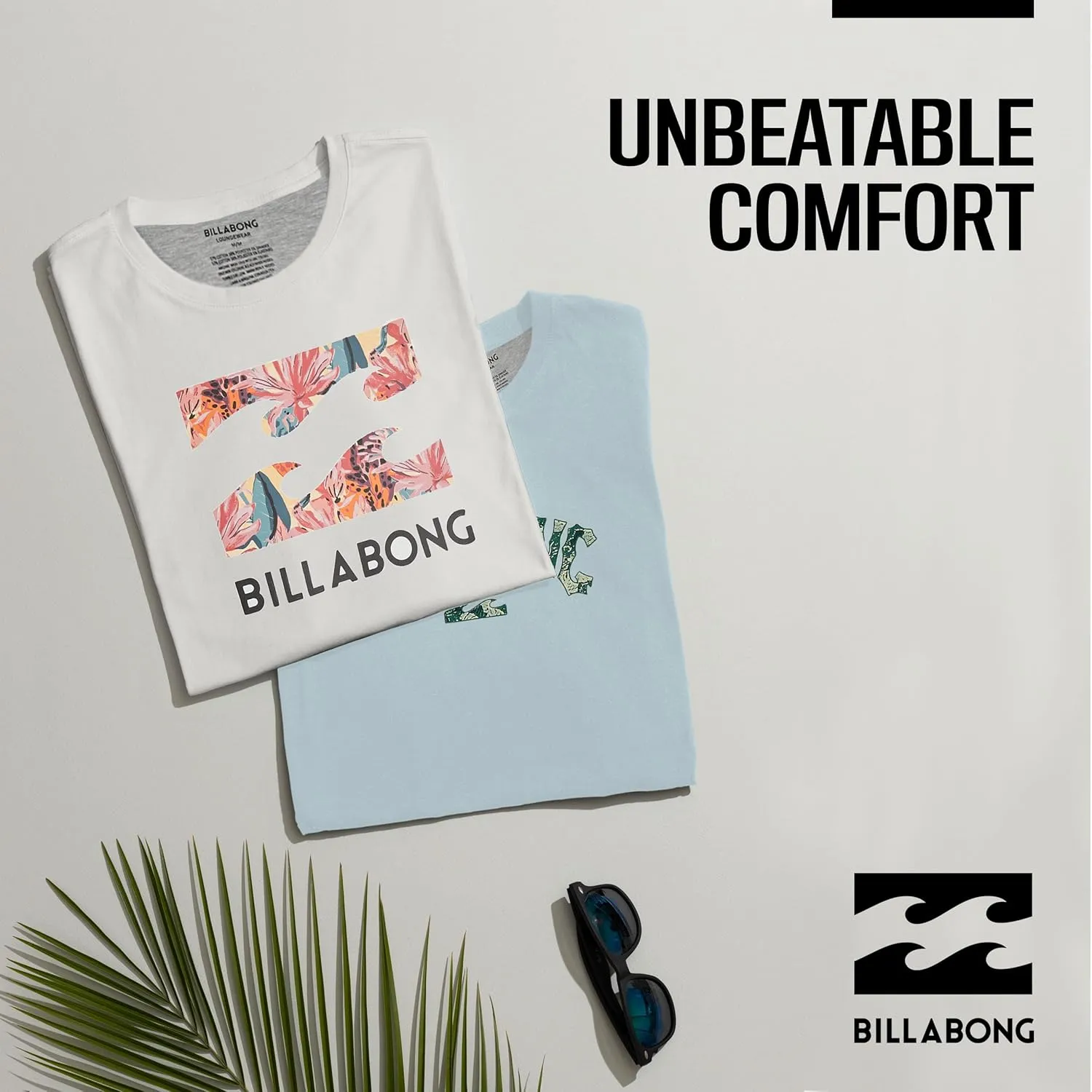 Billabong Mens 2 Pack Short Sleeve Lounge Crew Tee Graphic Lounge Wear Crewneck