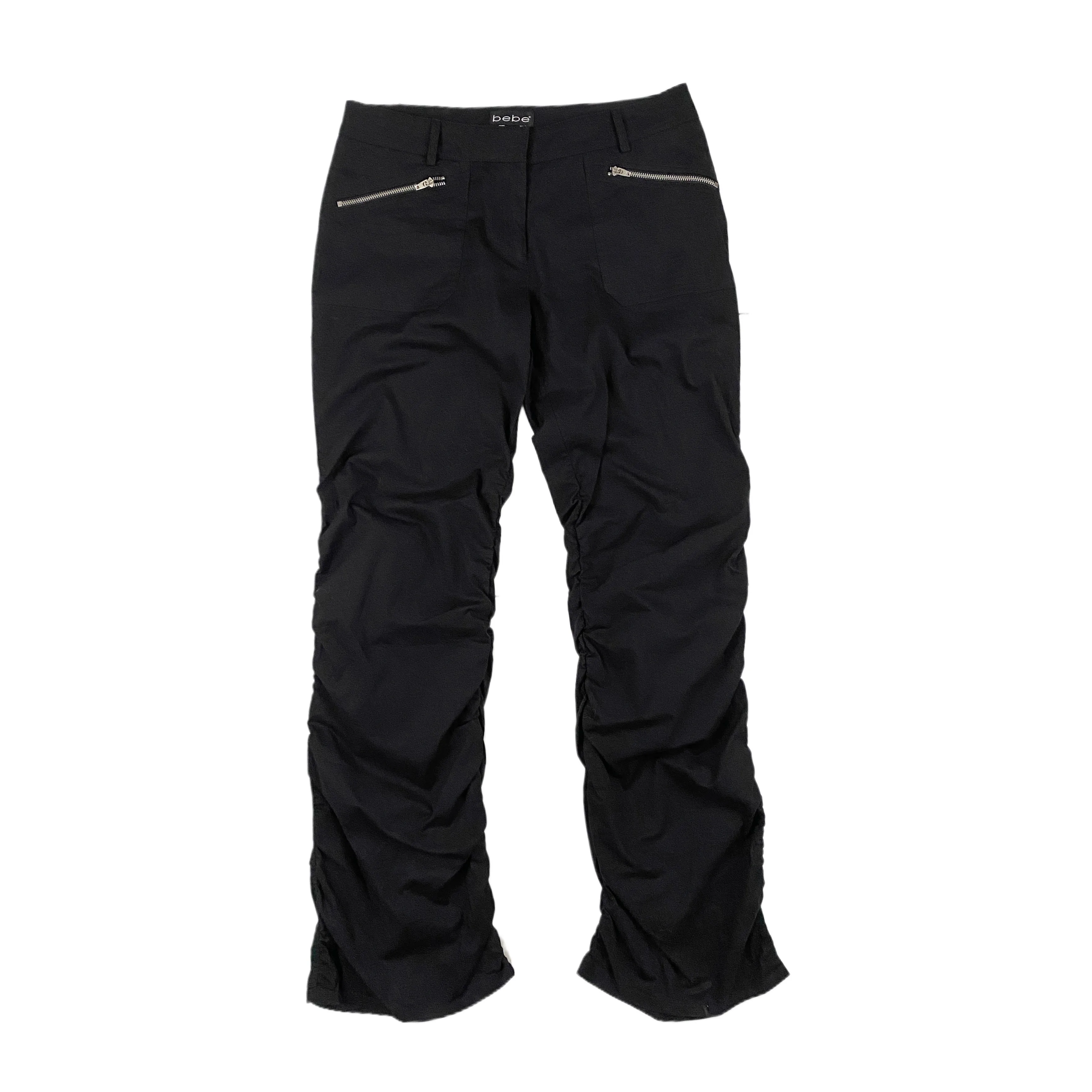 Black Bebe Scrunch Pants (S)