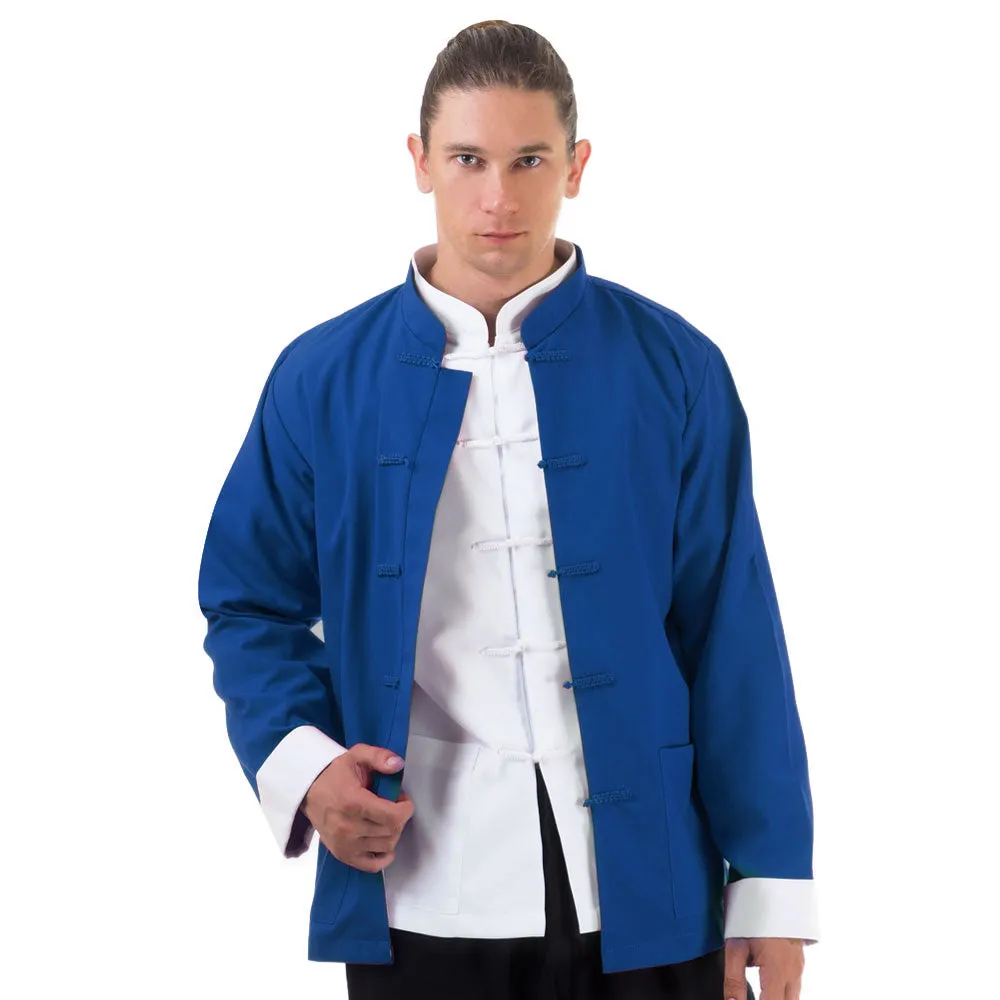 Blue Chinese Kung Fu Tang Suit Jacket