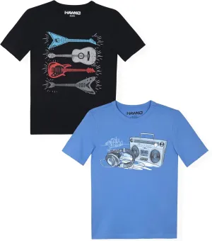 Boys Tee Shirts 2 Pack Graphic Tees for Boys