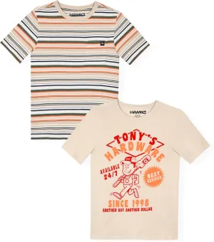 Boys Tee Shirts 2 Pack Graphic Tees for Boys