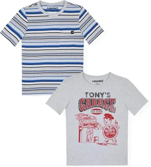 Boys Tee Shirts 2 Pack Graphic Tees for Boys