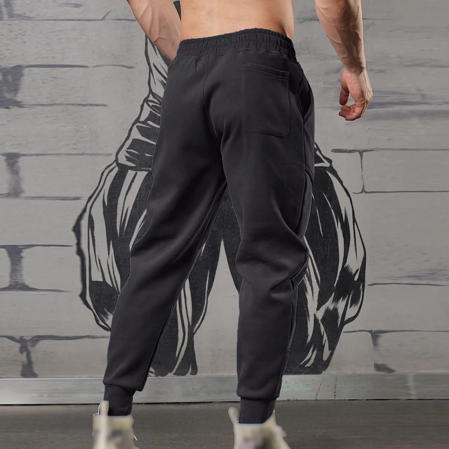 Cargo Pants for Men Relaxed Fit Mens Cargo Pants Fleece Lined with Pockets Cargo Pants for Men Lightweight Sweatpants
