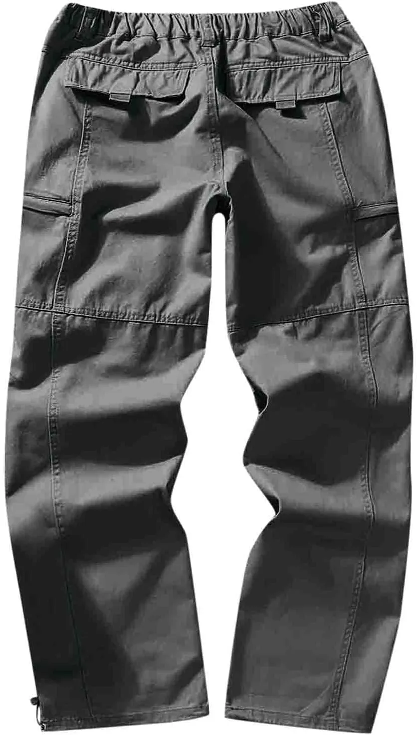 Cargo Sweatpants for Men Big and Tall Casual Jogging Trousers Lightweight Hiking Work Pants Outdoor Pant Winter Pants