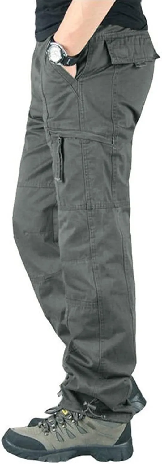 Cargo Sweatpants for Men Big and Tall Casual Jogging Trousers Lightweight Hiking Work Pants Outdoor Pant Winter Pants