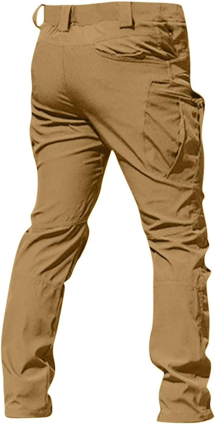 Cargo Work Pants for Men Relaxed Fit Ripstop Tactical Pants with Multi Pockets Comfy Lightweight Outdoor Hiking Pants