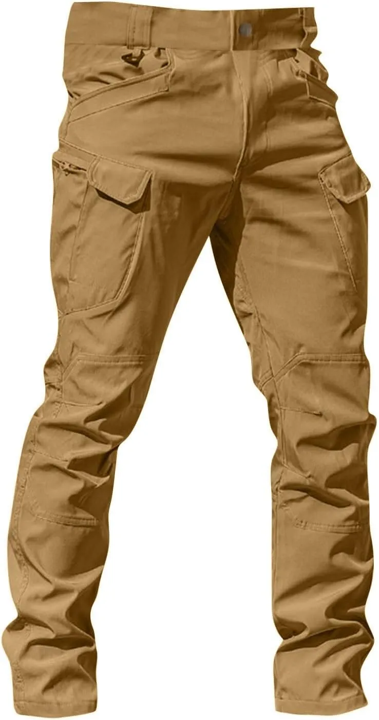 Cargo Work Pants for Men Relaxed Fit Ripstop Tactical Pants with Multi Pockets Comfy Lightweight Outdoor Hiking Pants