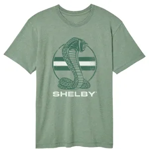 Carroll Shelby Cobra Circle Stripes Officially Licensed Adult Short Sleeve Vintage Wash T-Shirt