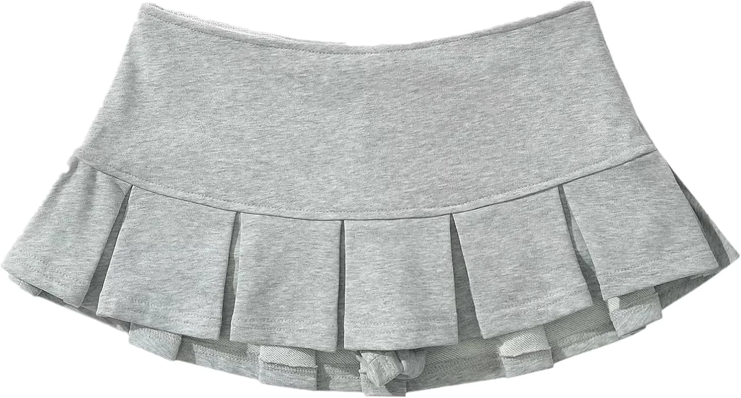 Chic Women's Mini Skirts -Women's Pleated Mini Skirts with Shorts Underneath More for Every Occasion