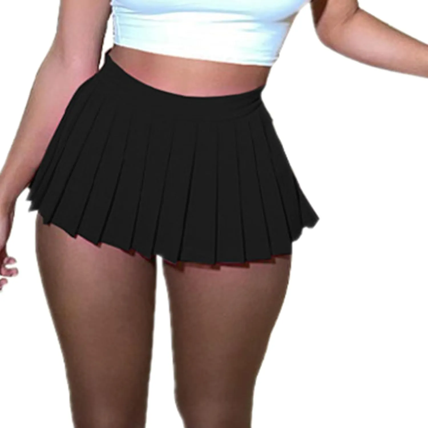 Chic Women's Mini Skirts -Women's Pleated Mini Skirts with Shorts Underneath More for Every Occasion