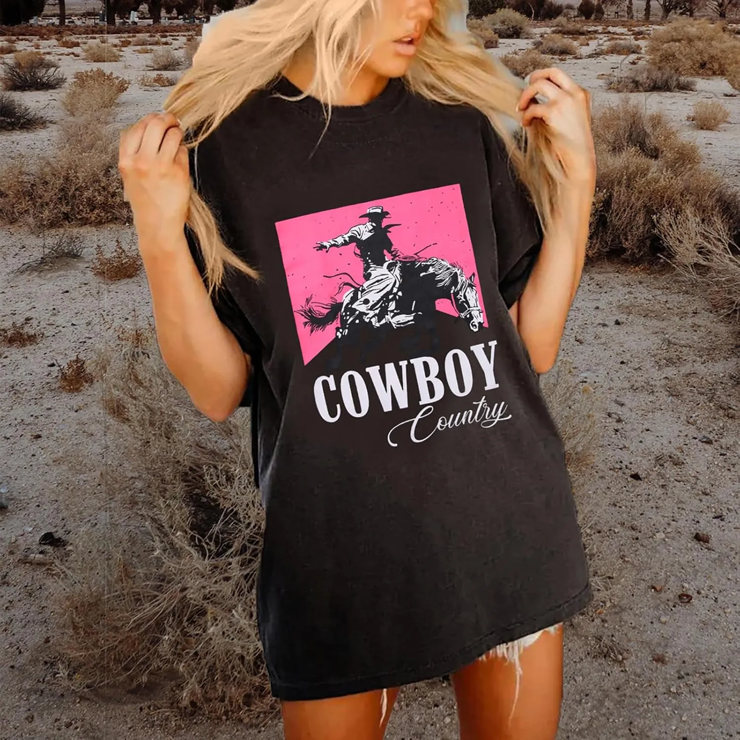Cowboy Killer Shirt for Women Western Vintage Rodeo T-Shirt Retro Bull Skull Graphic Tee Summer Casual Short Sleeve Top