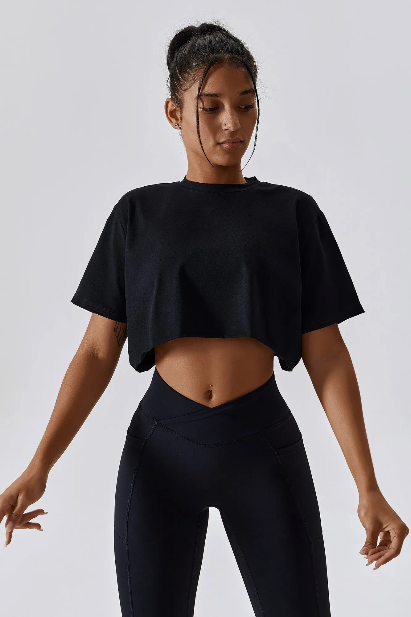 Cropped Oversized Fit T-Shirt