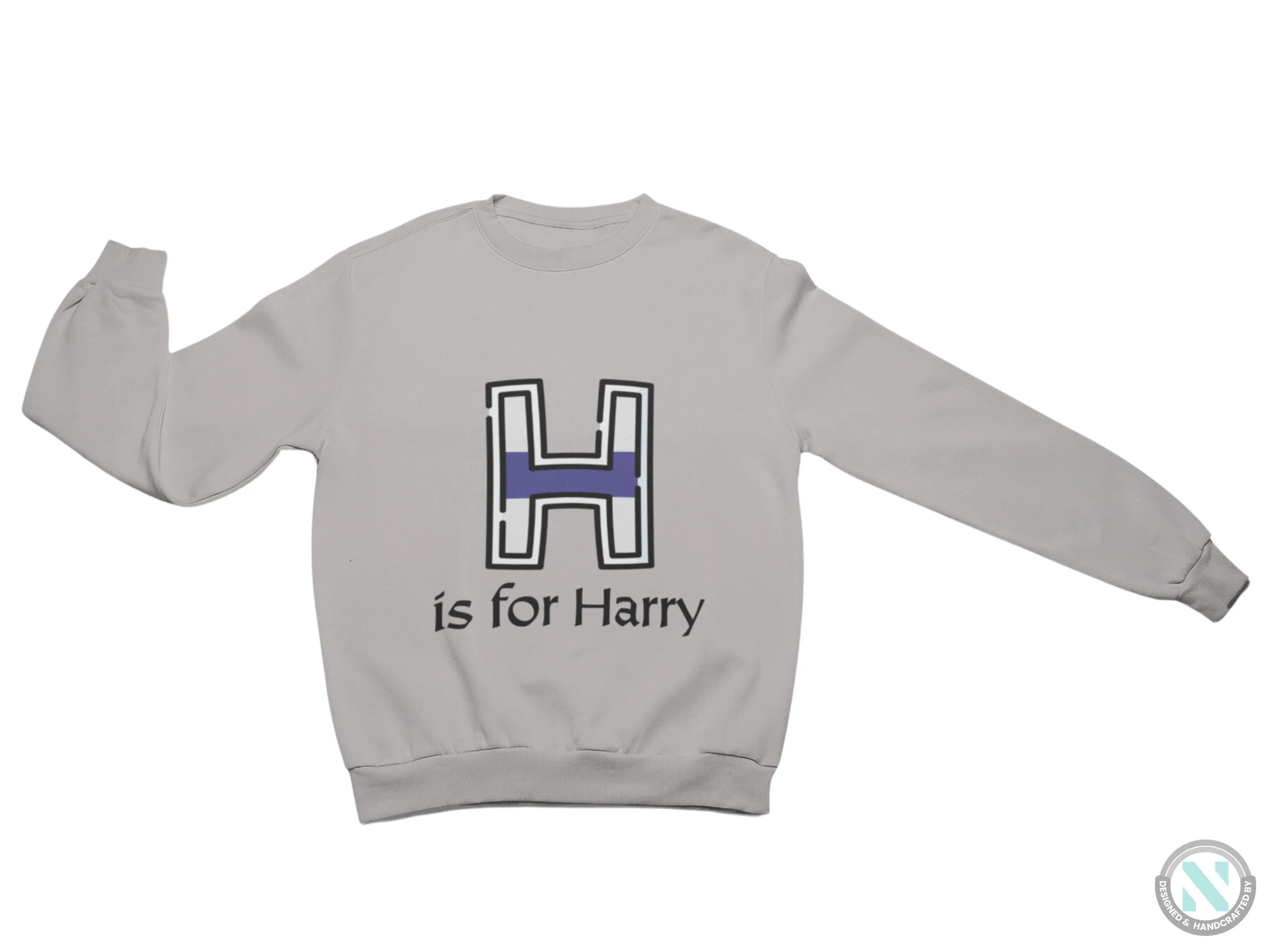 Custom Boy Name and Initial H on Autumn Hoodie, Perfect for Birthday Gifts