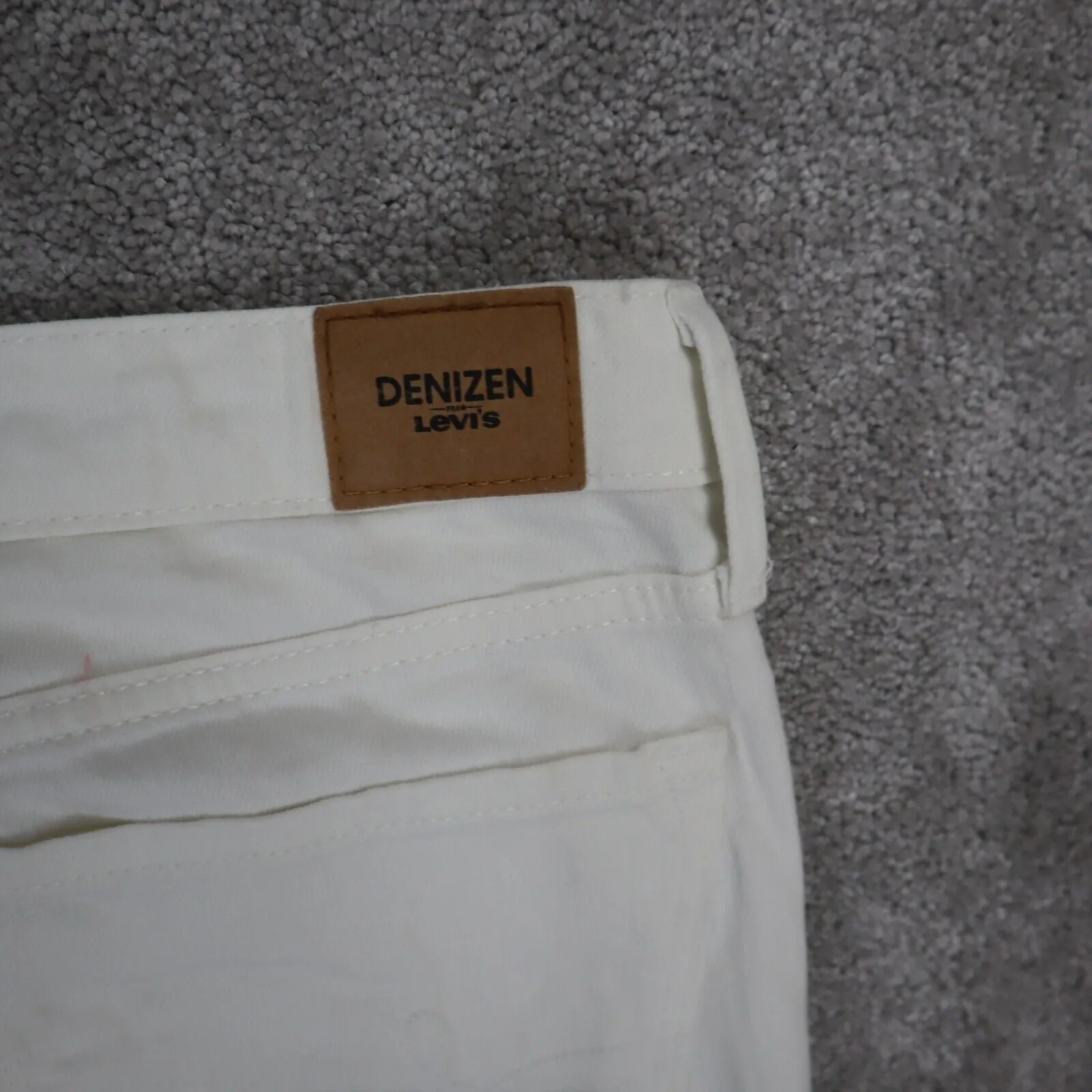 Denizen From Levis Women Jegging Jeans Mid Rise Five Pockets White Size Medium 5
