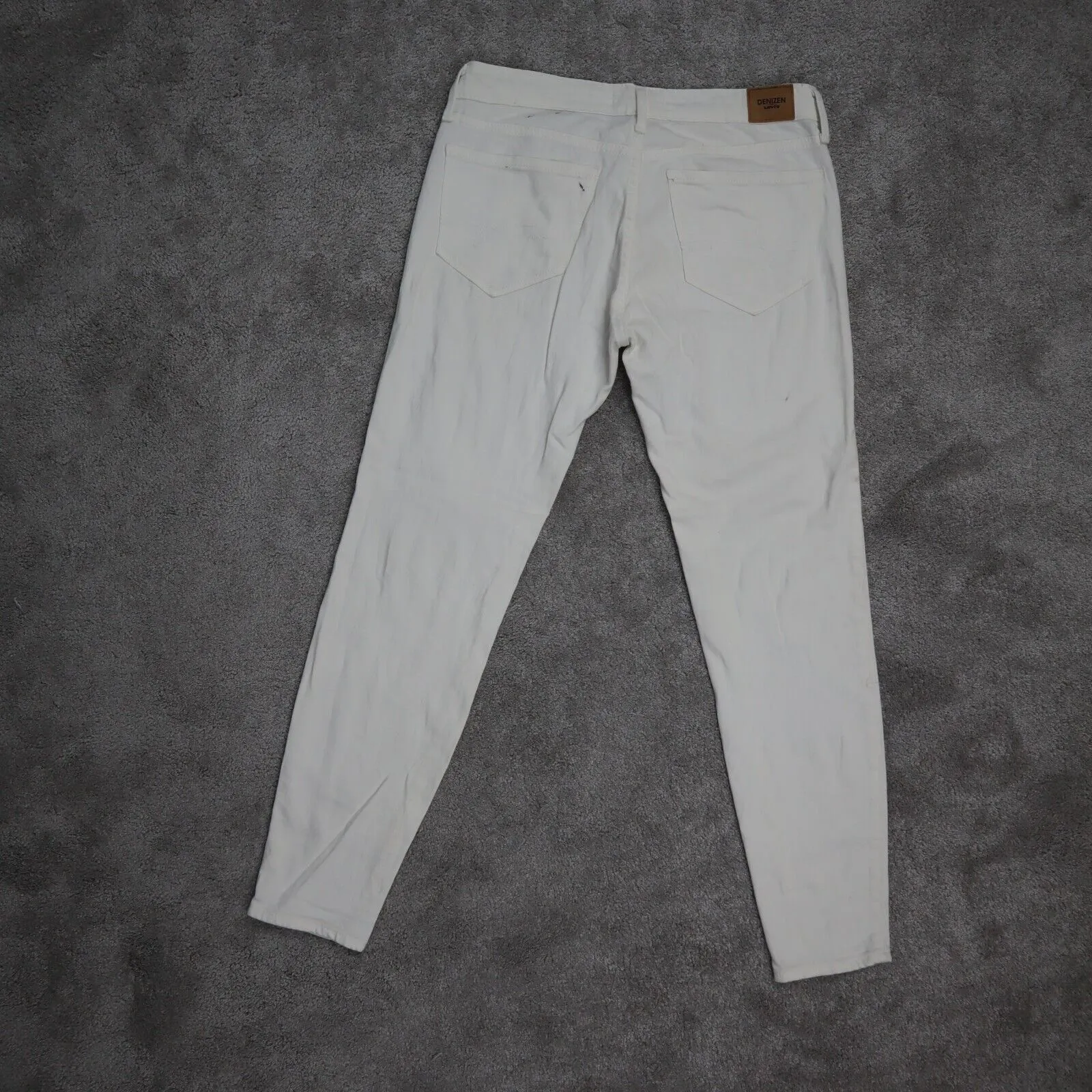 Denizen From Levis Women Jegging Jeans Mid Rise Five Pockets White Size Medium 5