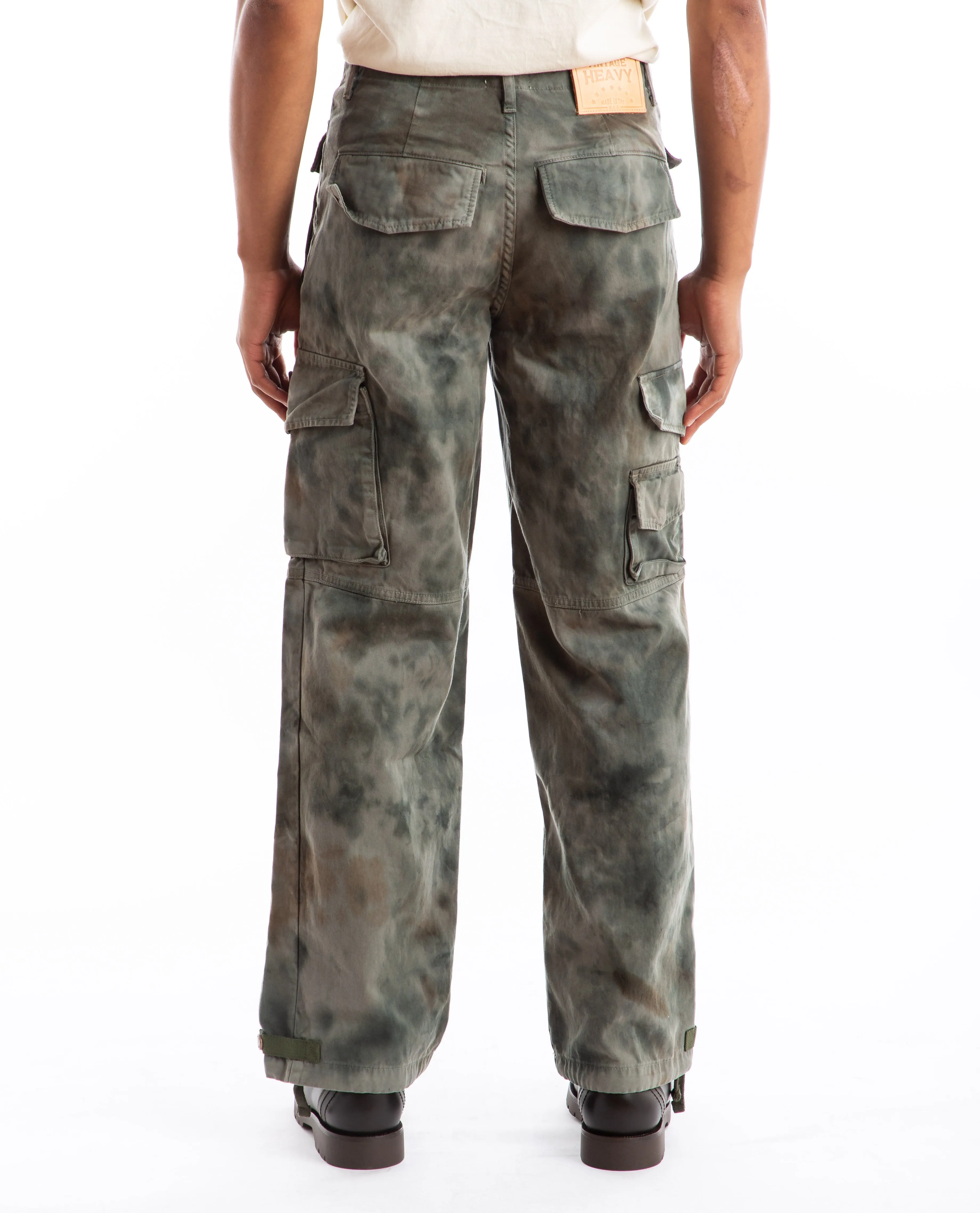 Destroyed Twill Multi Pocket Cargo Pants