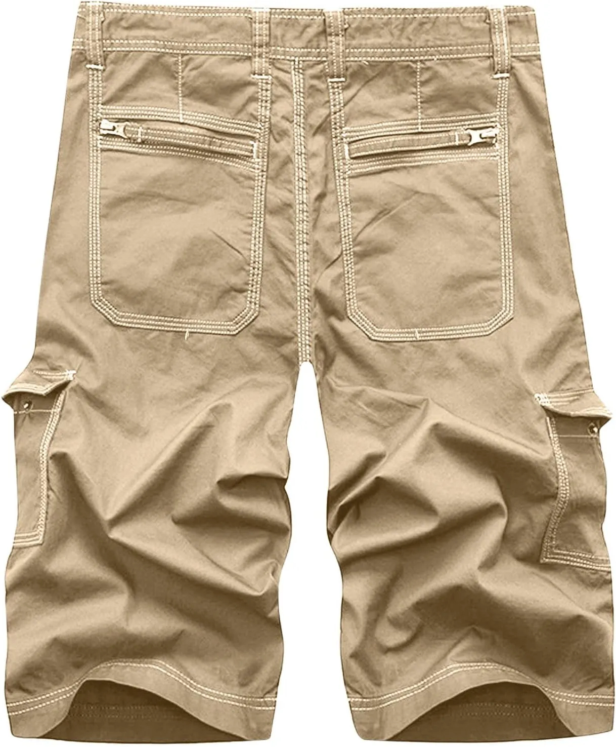 Dgoopd Cargo Shorts for Men Big Tall Ripstop Cargo Pants Tactical Hiking Shorts Durable Outdoor Multi-Pockets Work Pants