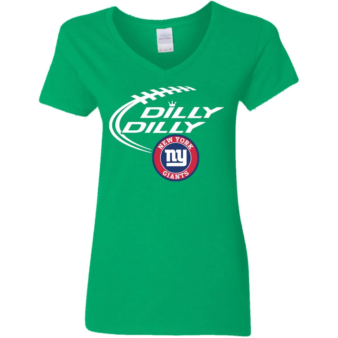 Dilly Dilly New York Giants Nfl Football Women V-Neck T-Shirt