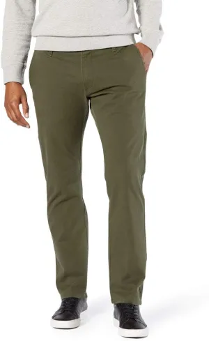 Dockers Men's Straight Fit Ultimate Chino with Smart 360 Flex (Regular and Big & Tall), Army Olive, 40W x 30L