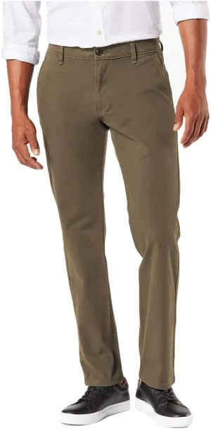 Dockers Men's Straight Fit Ultimate Chino with Smart 360 Flex (Regular and Big & Tall), Leather, 34W x 32L