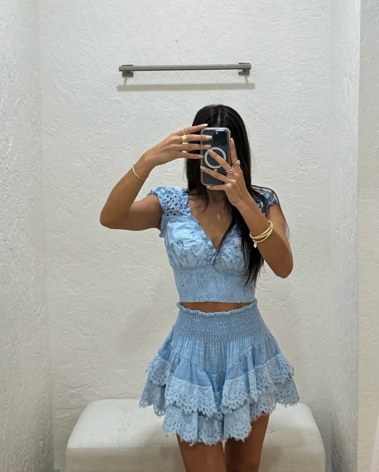 Fabia Mini Skirt - Cobalto