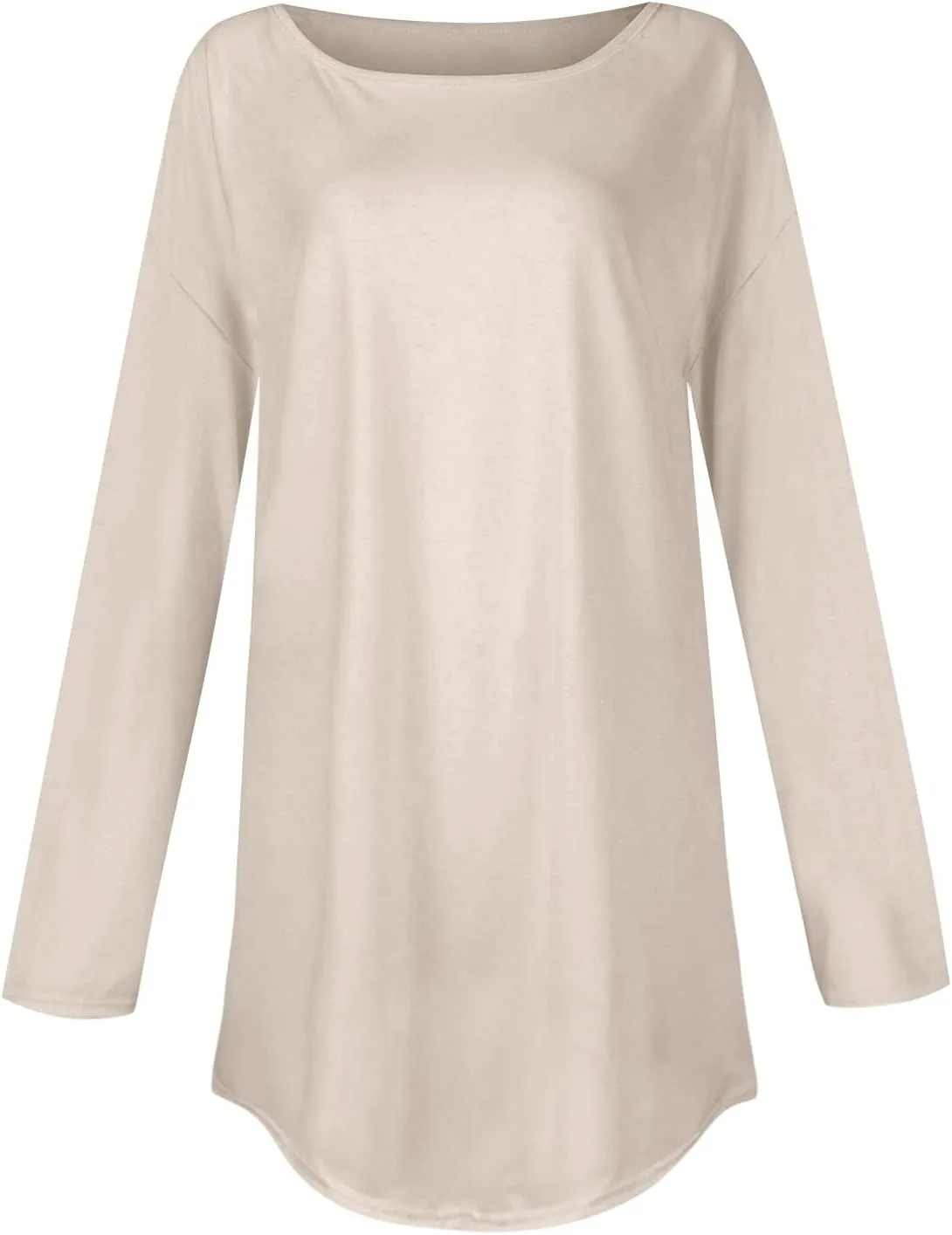 Fall Tops for Women Long Sleeve Round Neck Shirts Basic Tee Casual Top Fall Trendy Tunic Outfits Fitted T Shirts
