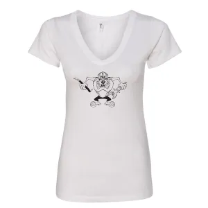 FFC 343 Crazy Taz Premium Women's V-Neck Shirt