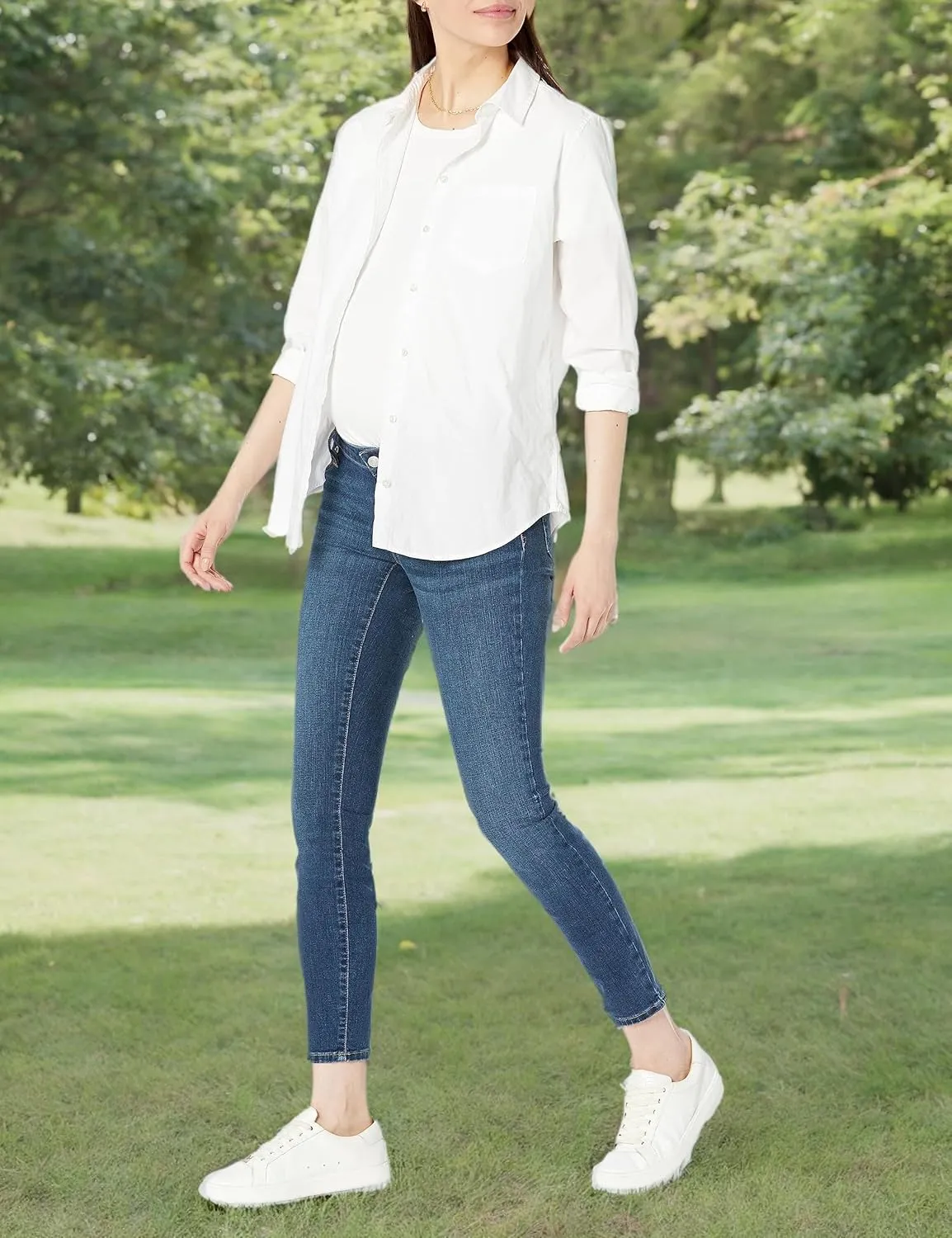 GAP Women's Maternity Inset Panel Skinny Jeans