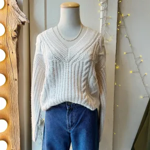 Gentle Fawn // Octavia V-Neck Sweater Cream
