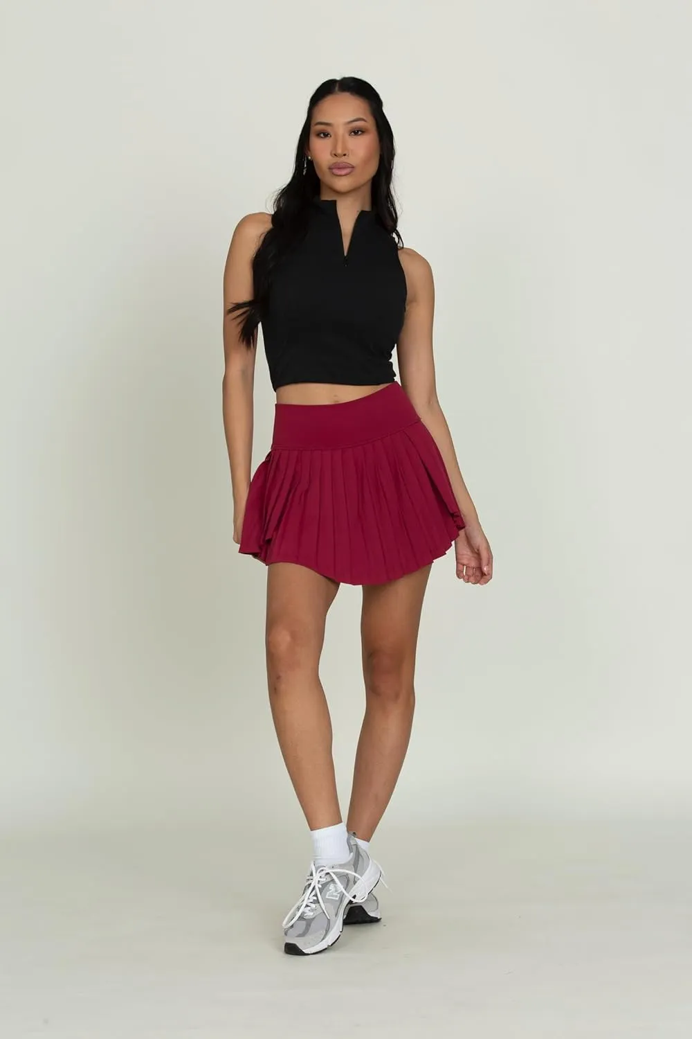 GOLD HINGE Tiered Pleated Tennis Skirt