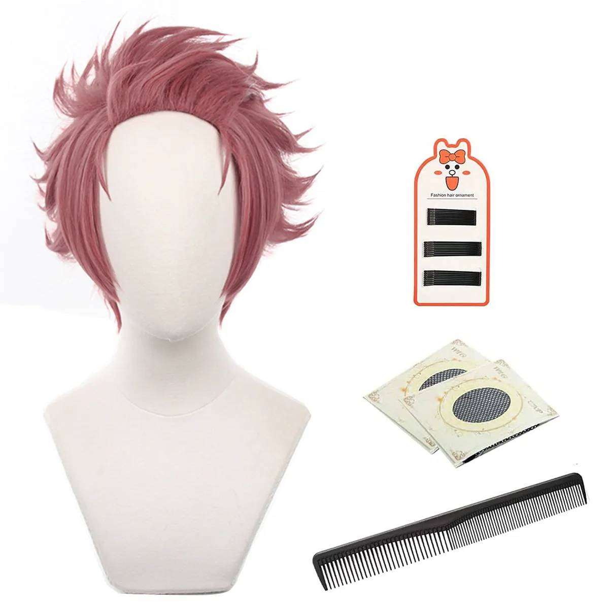 HOLOUN Blue Lock Anime Sae Itoshi Cosplay China Costume Kung Fu Tang Suit Wig Rose Net Sythetic Fibers Adjustable Size Gift