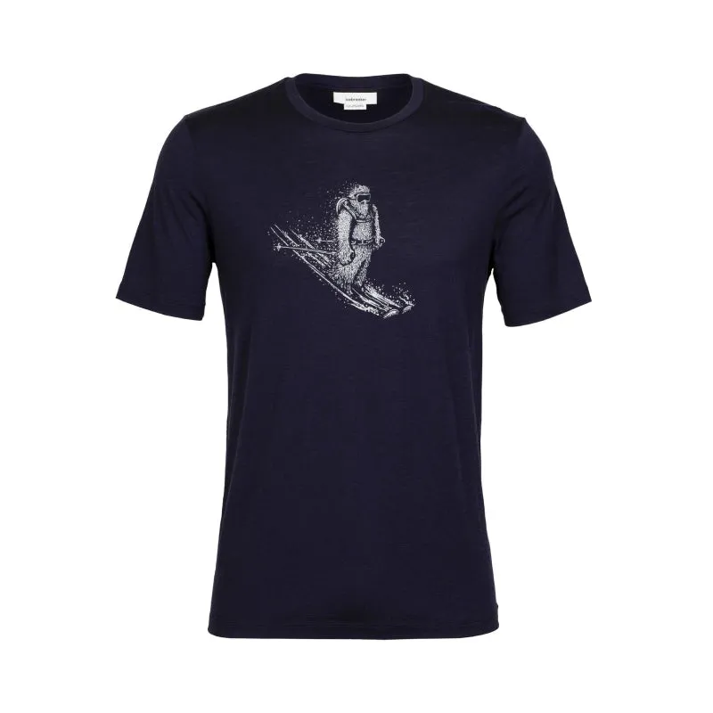 Ice Breaker Men Tech Lite II Short-Sleeve Tee Skiing Yeti