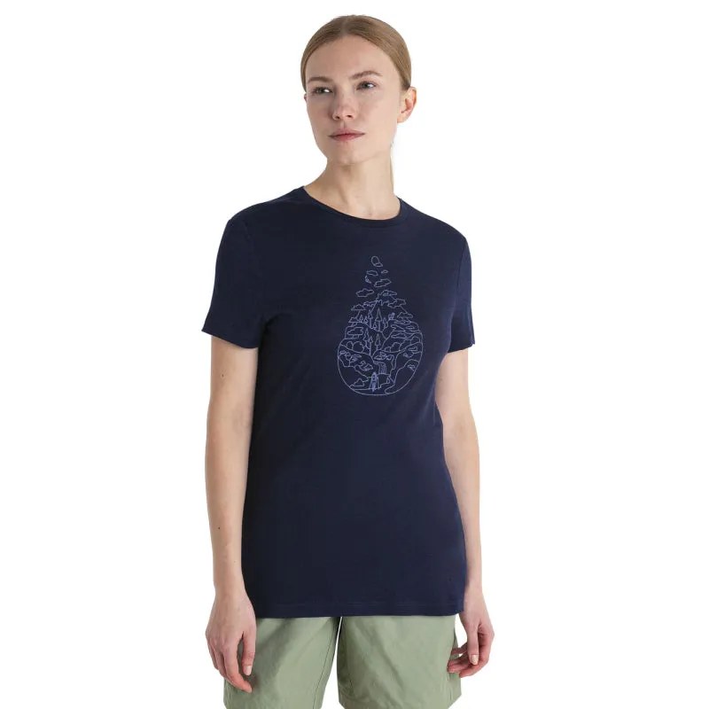Ice Breaker Women Merino 150 Tech Lite III Short-Sleeve Tee - Hike Path