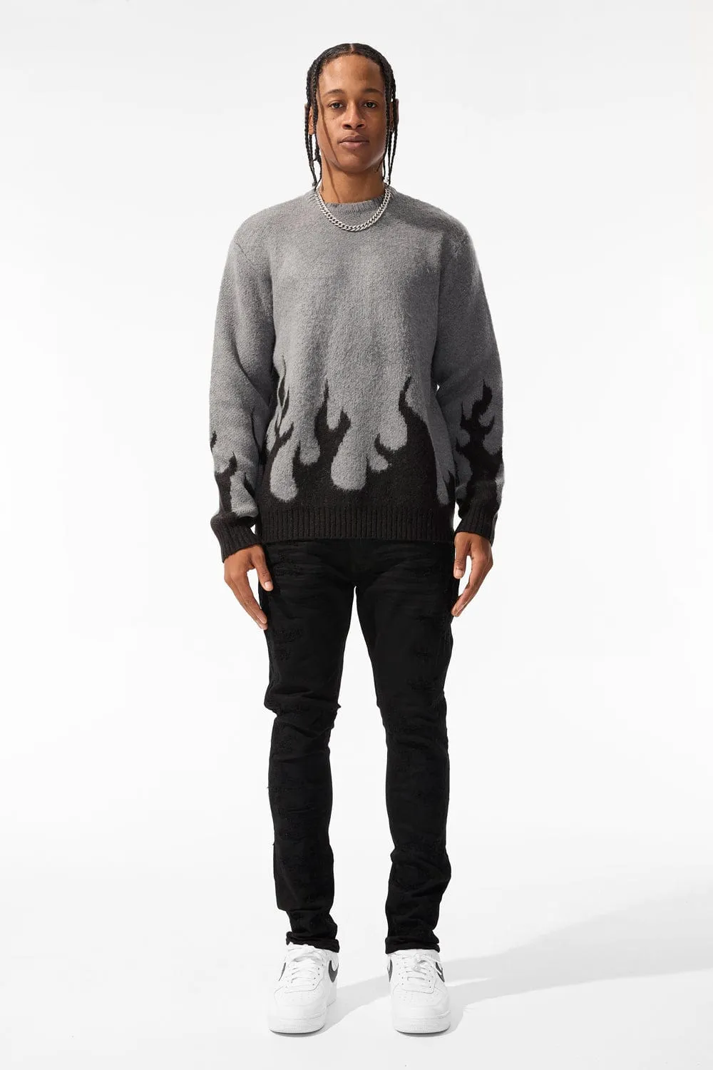 Inferno Crewneck Sweater (Ebony)